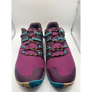 Merrell Women Trail Glove‎ 6 Trail Running Shoes Purple Teal Vibram Size 8.5